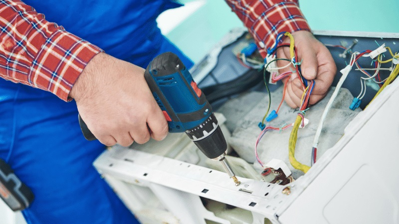 Salihli Profilo Profilo çamaşır makinesi kart tamiri – Su almama arızası orijinal parça ile giderildi. - Teknik servis örneği